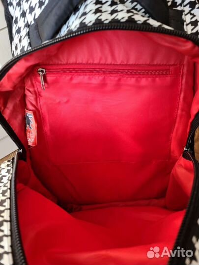 Портфель школьный для девочки чёрно-белый