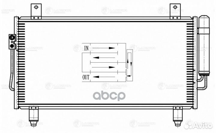 Lrac 1162 радиатор кондиционера Mitsubishi Out