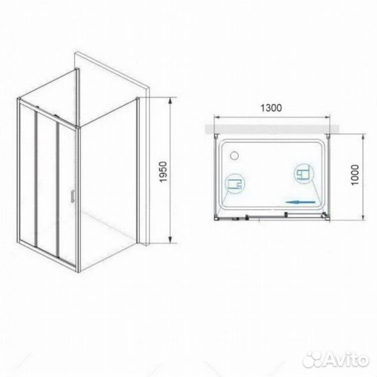 Душевой уголок RGW Passage PA-73-1 130x100