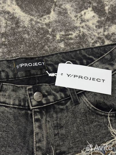 Джинсы широкие прямые Y/Project Paris Best Patch