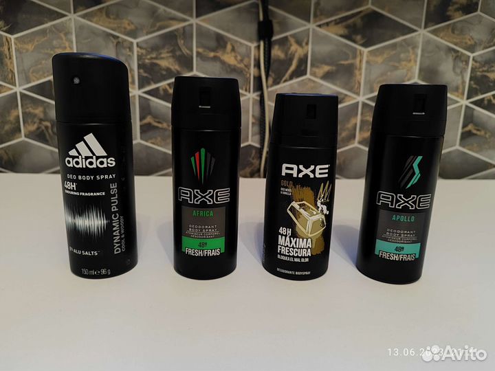 Дезодорант мужской axe (4шт.)