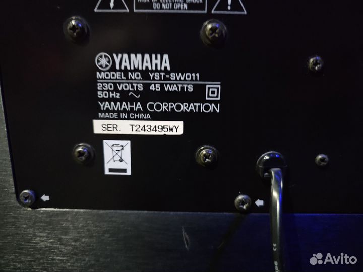 Активный сабвуфер yamaha yst sw011
