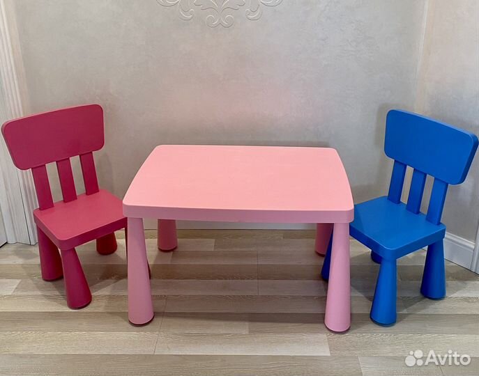 Детский стол и стул IKEA