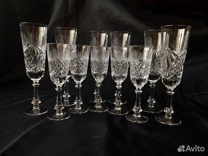 Хрустальные фужеры ссср, гдр