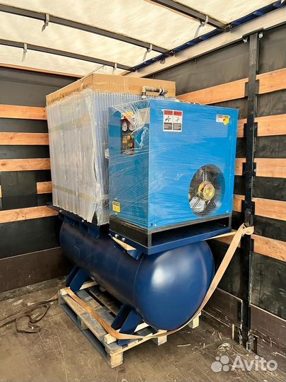 Винтовой компрессор KraftMachine 7,5 кВт на ресиве