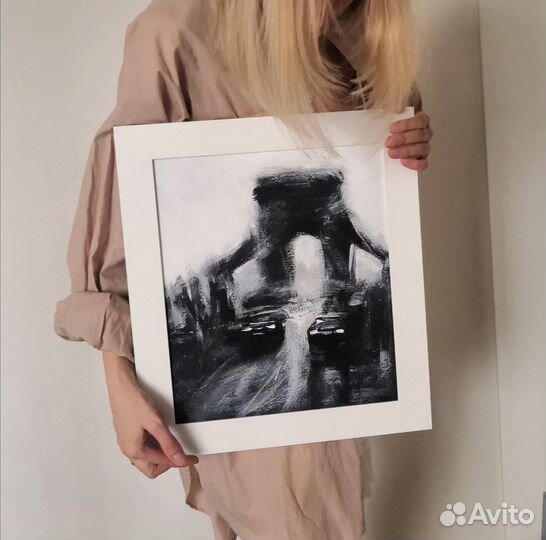 Интерьерная картина современная пейзаж 30x30