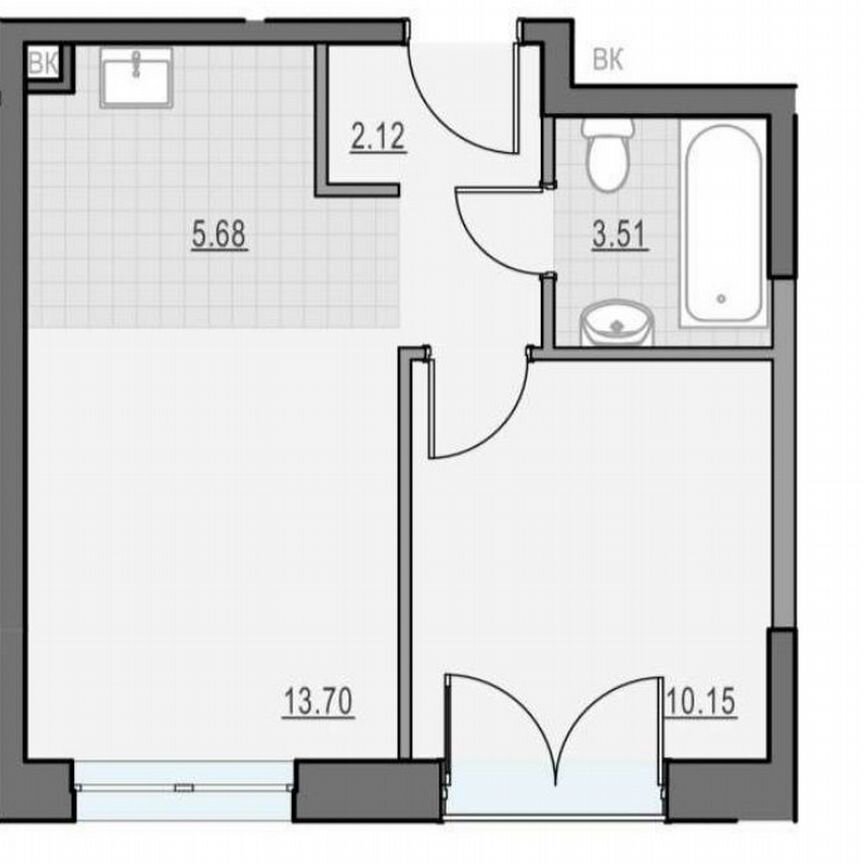 1-к. квартира, 35,2 м², 24/28 эт.