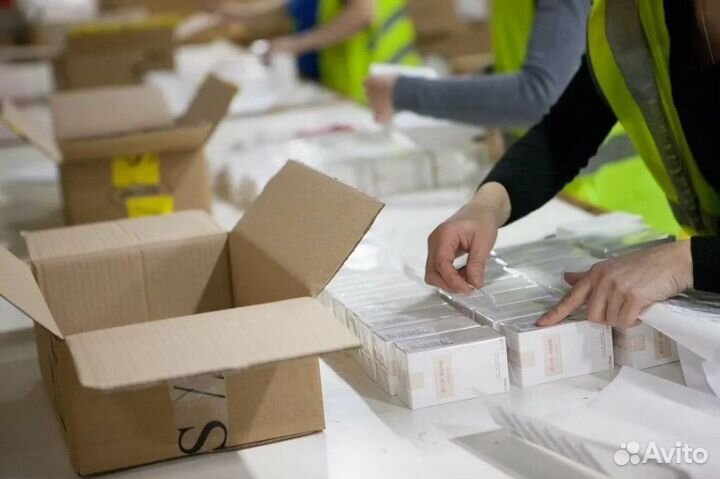 Переупаковщик бытовой химии, до 5 к за смену