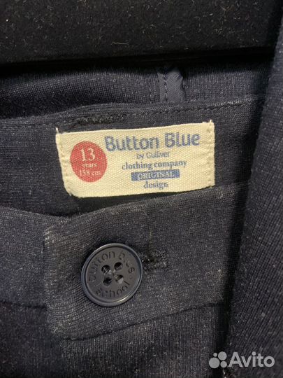 Костюм брючный button blue