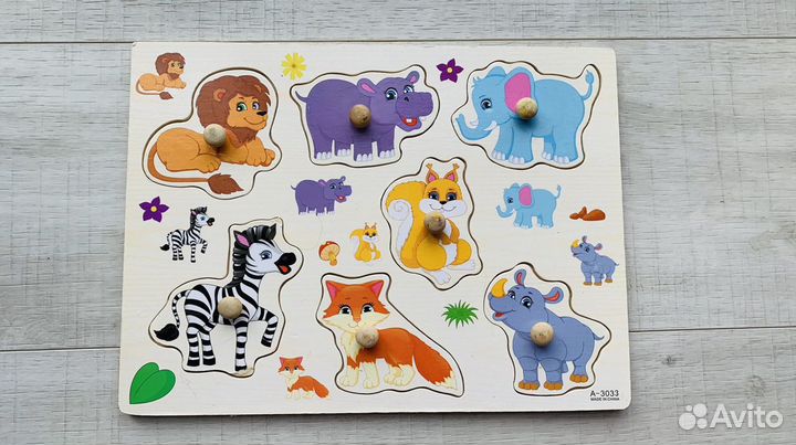 Пазлы вкладыши бизиборд для малышей
