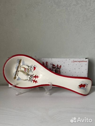 Новогодняя ложка подставка