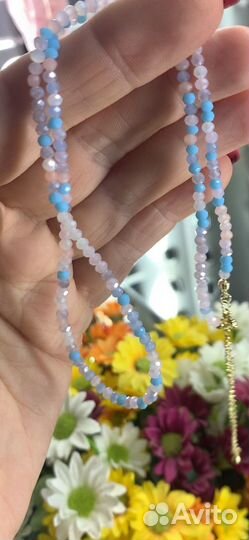 Ожерелье колье чокер бусины