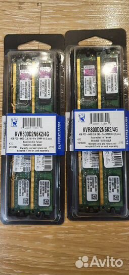 Оперативная память kingston KVR800D2N6K2/4G
