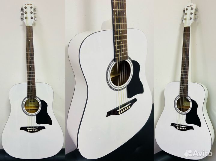 Гитара акустическая новая Fabio FW220 WH