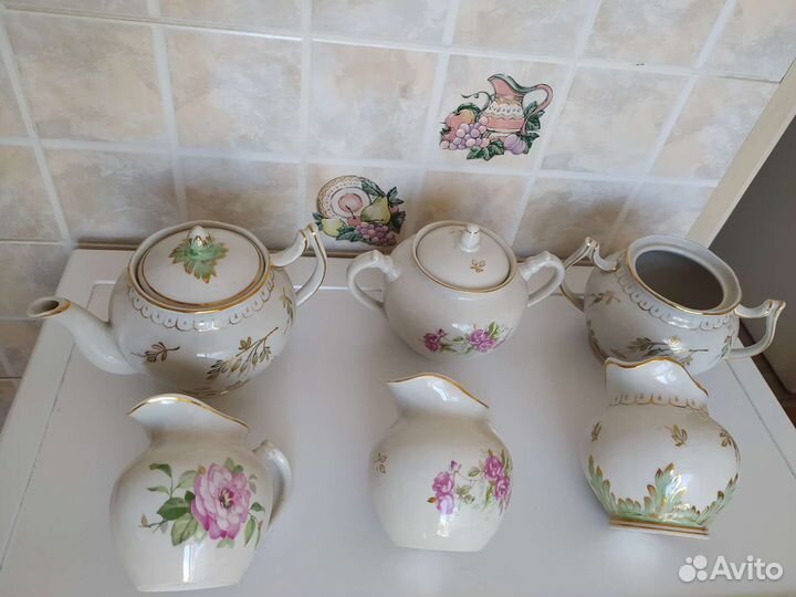 Дфз старые Вербилки чайник, сахарница, молочник