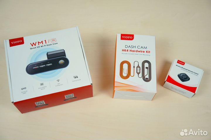 2K Видеорегистратор Viofo WM1 + комплект питания