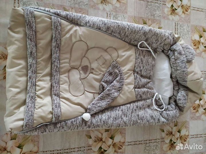 Демисезонный конверт на выписку