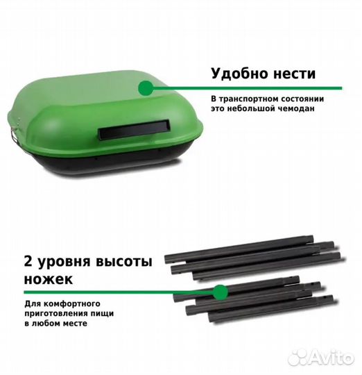 Гриль барбекю угольный