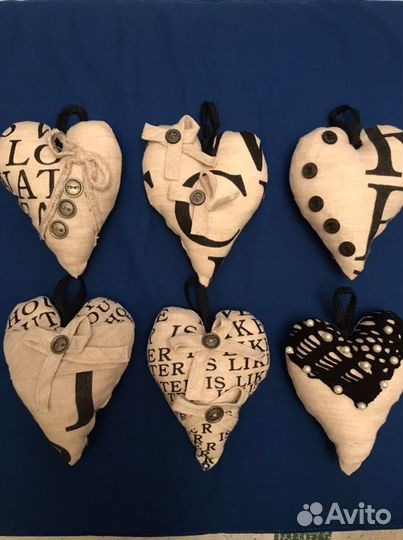 Тканевые сердечки