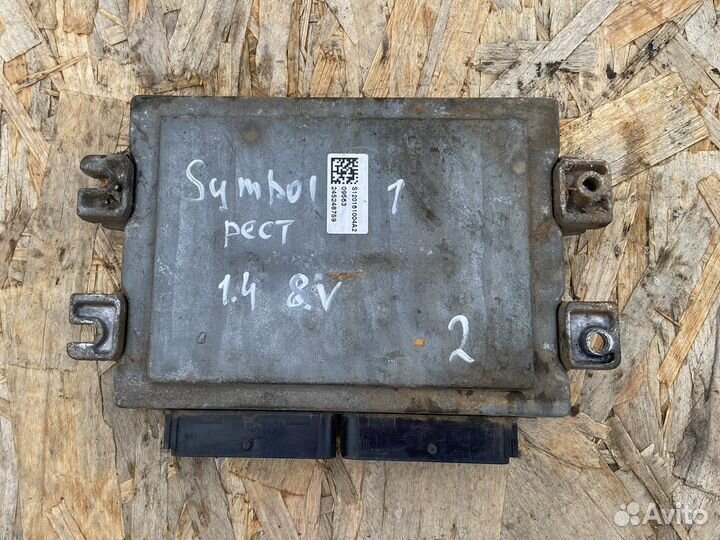 Эбу двигателем Renault Symbol 1