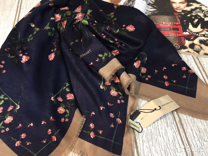 Платок Шерсть с вискозой. Изумруд, 7 цв