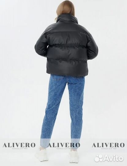 Новая кожаная куртка демисезонная с биркой