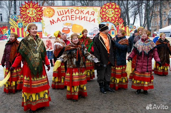 Праздник масленица под ключ скоромохи блины