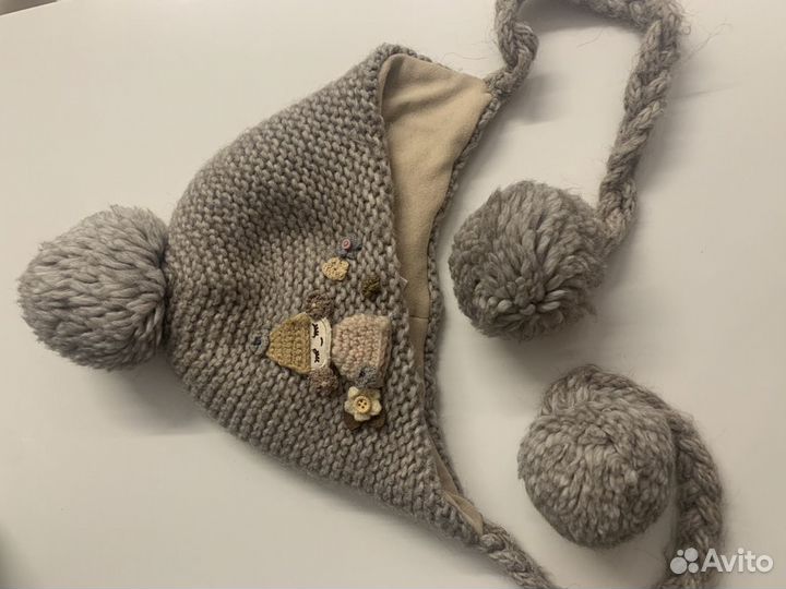 Шапка зимняя для девочки 54 56