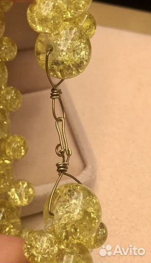 Винтажный браслет из сахарного стекла