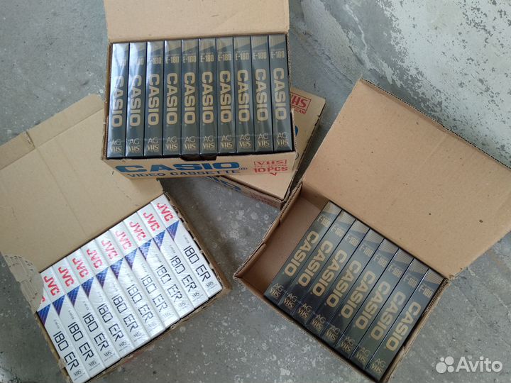 Новые запечатанные видеокассеты Casio E-180 AG VHS