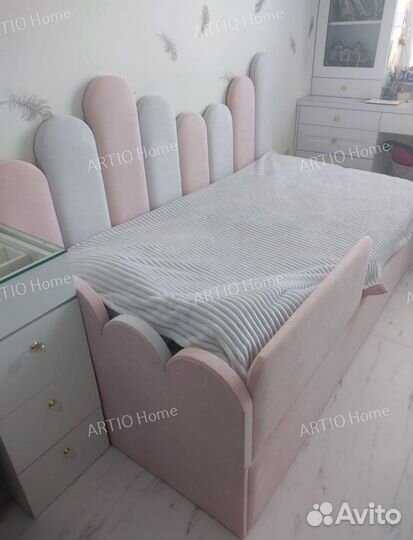 Детская кровать с мягкими бортиками