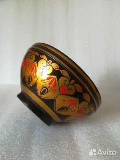 Миска деревянная винтаж