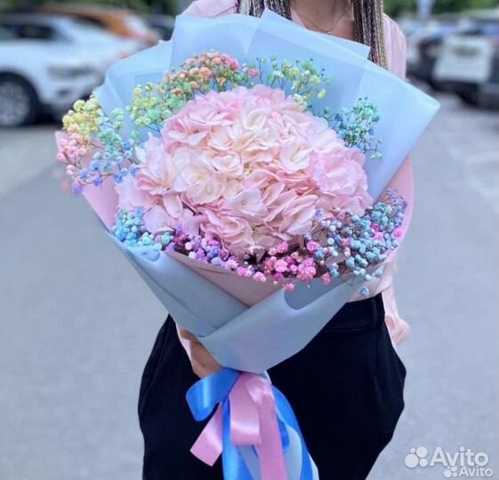 Букет из гортензии