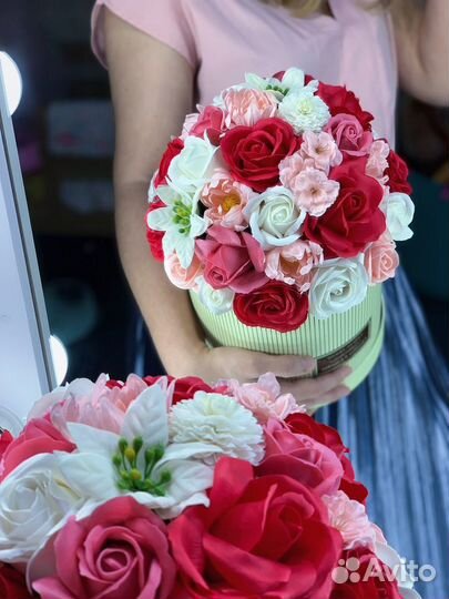 Букет из мыльных цветов роз 1 сентября подарок
