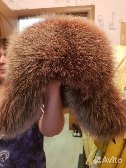 Новая шапка мужская меховая (песец)