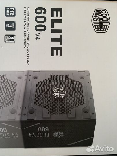Продам блок питания coolermaster elite v4 600Вт