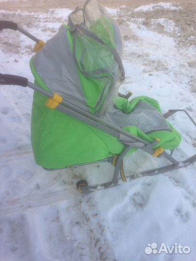 Детские санки коляска