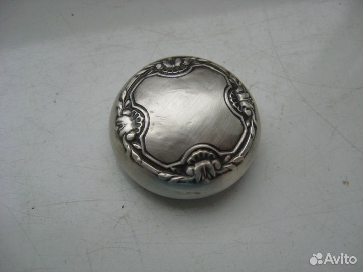 Солонка антиквариат серебро