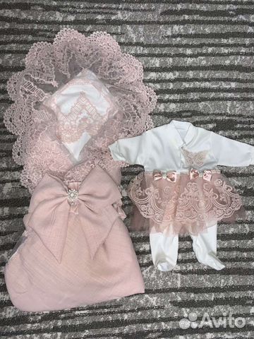 Комплект на выписку для девочки весна лето,осень