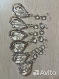 Подвески для люстры капли, отдаю все вместе