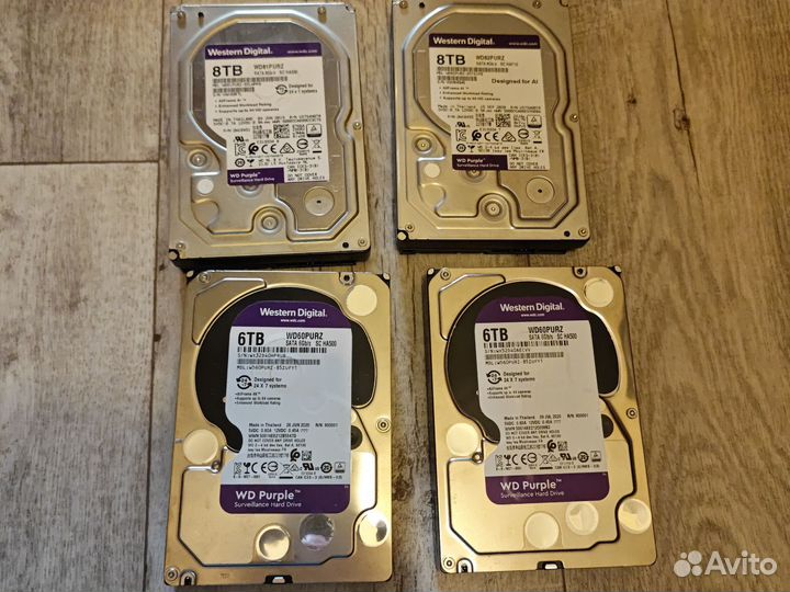 Жесткий диск WD purple 8 TB