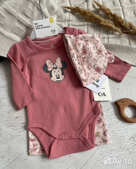 Комплект для девочки c&a, hm 56, 62, 74, 80