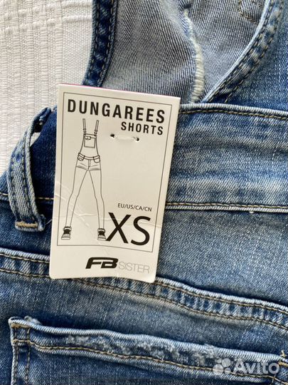 Джинсовый полукомбинезон