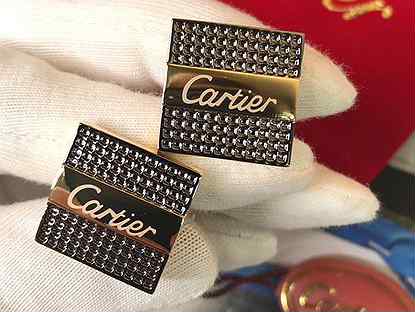 Запонки мужские Cartier Новые (арт.378)