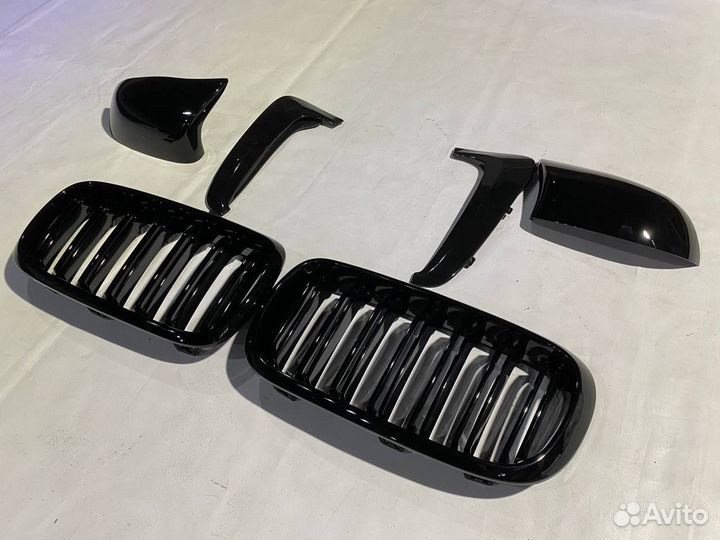 BMW X6 f16 Жабры+Ноздри+Крышки зеркал