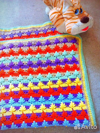 Плед для малышша ручной вязки