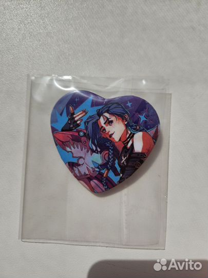 Значок сердечко Аркейн - Джинкс