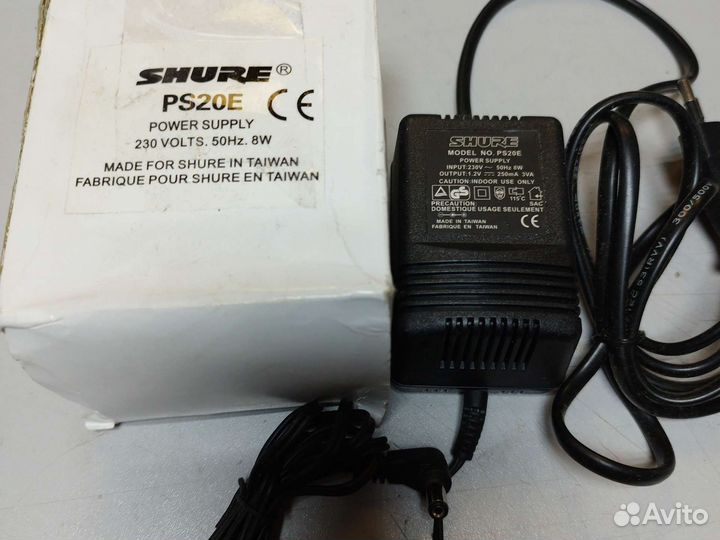 Shure PS-20E блок питания 12в для радиосистемы