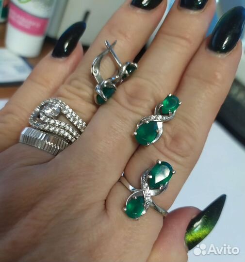Серебряные серьги