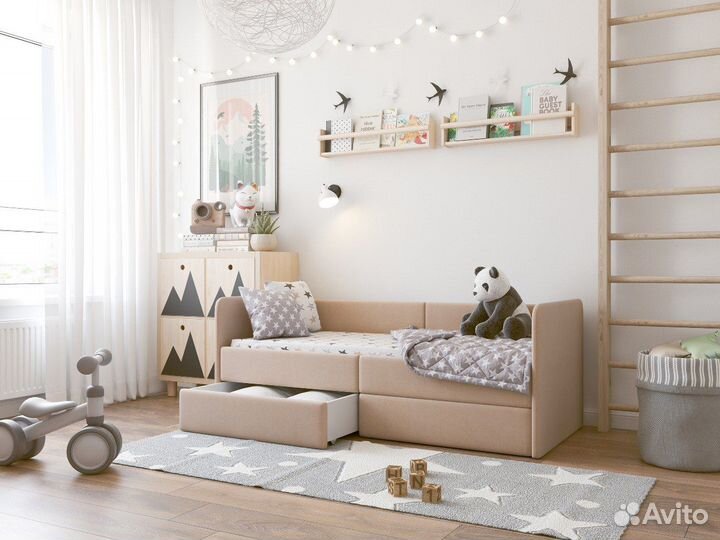 Детская мягкая кровать